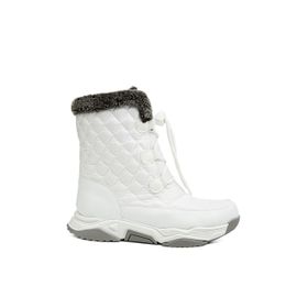 Benetton BN-30394-3256 Beyaz Gri Kadın Bot