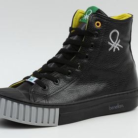 Benetton BN-30551-3374 Siyah Gri Erkek Spor Ayakkabı