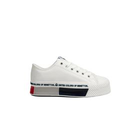 Benetton BN-30566 Beyaz Kadın Spor Ayakkabısı