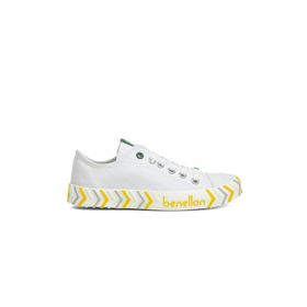 Benetton Bn-30620-3374 Beyaz Lila Kadın Spor Ayakkabı