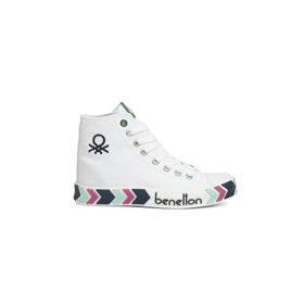 Benetton BN-30621-3374 Beyaz Lacivert Kadın Spor Ayakkabı