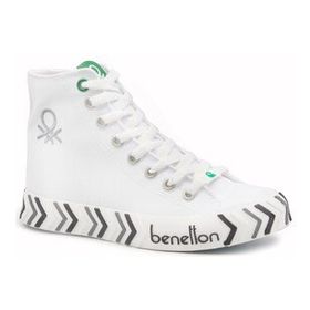 Benetton BN-30625-3374 Beyaz Kadın Spor Ayakkabı