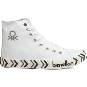 Benetton BN-30627-3374 Beyaz Siyah Erkek Spor Ayakkabı