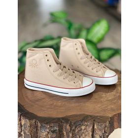 Benetton BN-30628-22Y Krem Convers Kadın Spor Ayakkabı