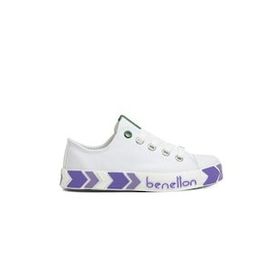 Benetton BN-30633-3374 Beyaz Lila Kız Çocuk Spor Ayakkabı