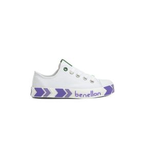 Benetton BN-30633-3374 Beyaz Lila Kız Çocuk Spor Ayakkabı
