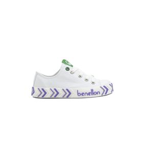 Benetton BN-30635 Beyaz Lila Çocuk Spor Ayakkabı