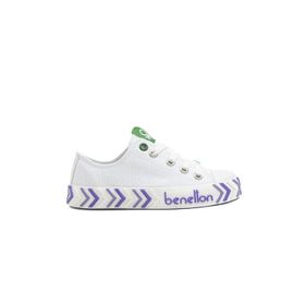Benetton BN-30635 Beyaz Lila Çocuk Spor Ayakkabı