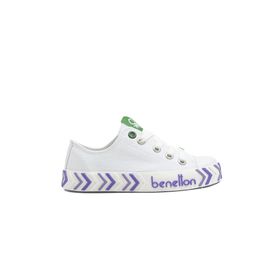 Benetton BN-30635 Beyaz Lila Çocuk Spor Ayakkabı