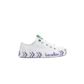 Benetton BN-30635 Beyaz Lila Çocuk Spor Ayakkabı