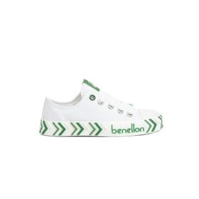 Benetton BN-30635 Beyaz Yeşil Çocuk Spor Ayakkabı