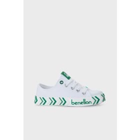 Benetton BN-30635 Beyaz Yeşil Çocuk Spor Ayakkabı