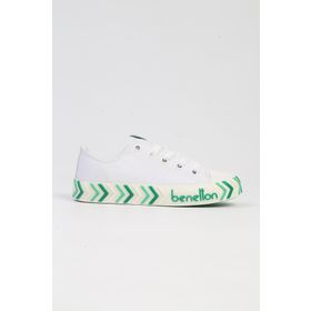Benetton BN-30635 Beyaz Yeşil Çocuk Spor Ayakkabı