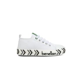 Benetton BN-30640-3394 Beyaz Siyah Çocuk Spor Ayakkabı