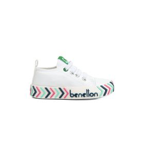 Benetton BN-30640-3394 Beyaz Yeşil Çocuk Spor Ayakkabı