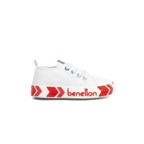 Benetton BN-30642-3394 Beyaz Fuşya Çocuk Spor Ayakkabı