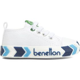 Benetton BN-30642-3394 Beyaz Lacivert Çocuk Spor Ayakkabı