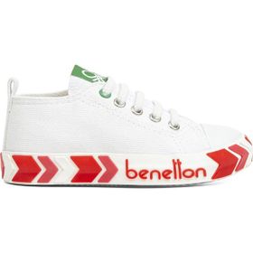 Benetton BN-30643-3394 Beyaz Fuşya Çocuk Spor Ayakkabı