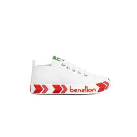 Benetton BN-30643-3394 Beyaz Fuşya Çocuk Spor Ayakkabı