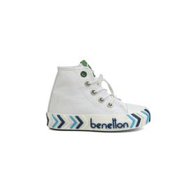Benetton BN-30644-3394 Beyaz Lacivert Çocuk Spor Ayakkabı