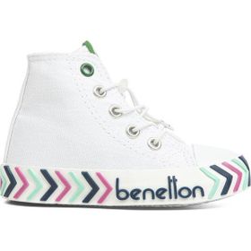 Benetton BN-30644-3394 Beyaz Mavi Çocuk Spor Ayakkabı