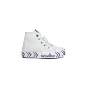 Benetton BN-30645 3394 Beyaz Lila Çocuk Spor Ayakkabı