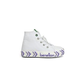 Benetton BN-30645 3394 Beyaz Lila Çocuk Spor Ayakkabı