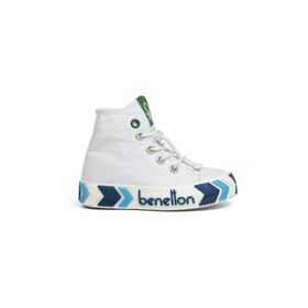 Benetton BN-30646 3394 Beyaz Lacivert Çocuk Spor Ayakkabı