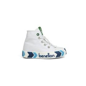 Benetton BN-30646 3394 Beyaz Lacivert Çocuk Spor Ayakkabı
