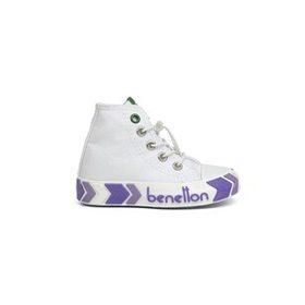 Benetton BN-30646 3394 Beyaz Lila Çocuk Spor Ayakkabı