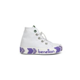 Benetton BN-30646 3394 Beyaz Lila Çocuk Spor Ayakkabı