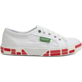 Benetton BN-30691-3114 Beyaz Kırmızı Kadın Spor Ayakkabı