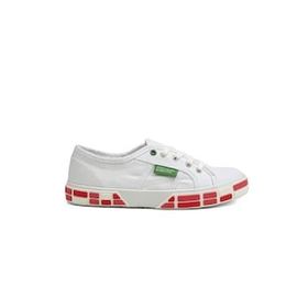 Benetton BN-30691-3114 Beyaz Kırmızı Kadın Spor Ayakkabı