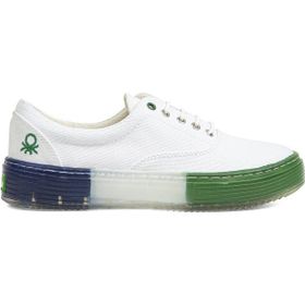 Benetton BN-30696-3114 Beyaz Yeşil Kadın Spor Ayakkabı