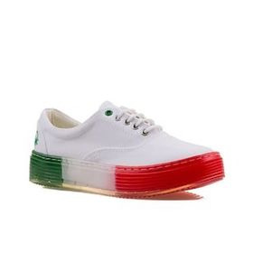 Benetton BN-30696-3114 Beyaz Yeşil Kadın Spor Ayakkabı