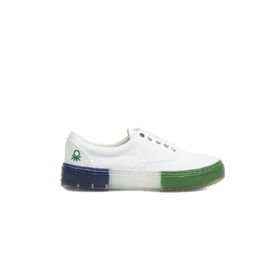 Benetton BN-30696-3114 Beyaz Yeşil Kadın Spor Ayakkabı