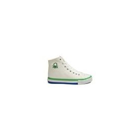 Benetton BN-30726-3374 Beyaz Yeşil Kadın Spor Ayakkabı