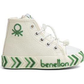 Benetton BN-30813 3394 Beyaz Yeşil Çocuk Spor Ayakkabı