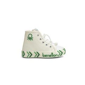 Benetton BN-30813 3394 Beyaz Yeşil Çocuk Spor Ayakkabı