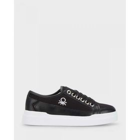 Benetton BN-30910 Siyah Beyaz Kadın Sneakers