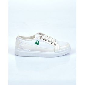 Benetton BN-30910 Siyah Beyaz Kadın Sneakers