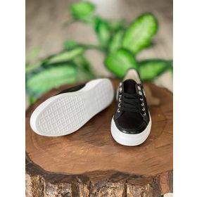 Benetton BN-30910 Siyah Beyaz Kadın Sneakers