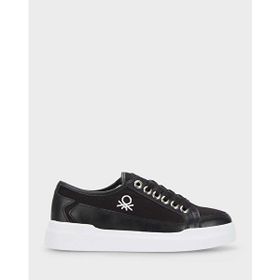 Benetton BN-30910 Siyah Beyaz Kadın Sneakers