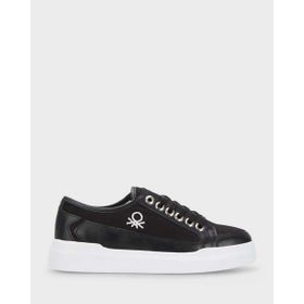 Benetton BN-30910 Siyah Beyaz Kadın Sneakers