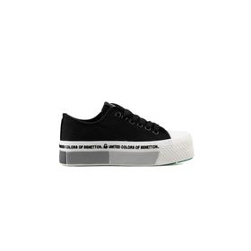 Benetton BN-30934-3114 Siyah Gri Kadın Spor Ayakkabı
