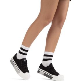 Benetton BN-30934-3114 Siyah Gri Kadın Spor Ayakkabı