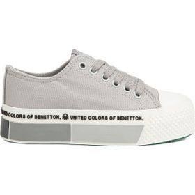 Benetton BN-30934-3114 Siyah Gri Kadın Spor Ayakkabı