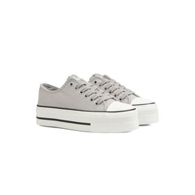 Benetton BN-30935 Gri Kadın Spor Ayakkabı