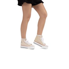 Benetton BN-30939-3114 Bej Kadın Spor Ayakkabı