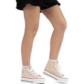 Benetton BN-30939-3114 Bej Kadın Spor Ayakkabı